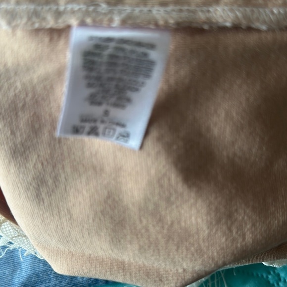 Lush Cream and Tan Sheath Dress Halter Neckline - Picture 5 of 6